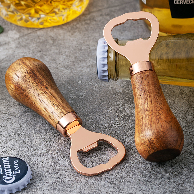 Woodworking Logos - Apribottiglie per birra in acciaio inossidabile