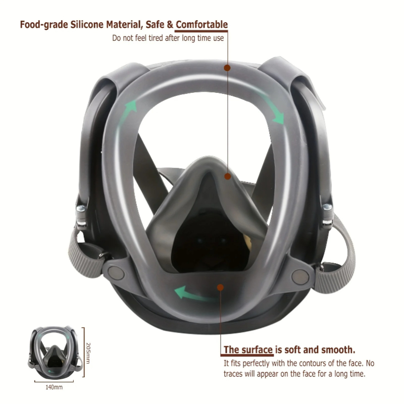 Maschera antigas 6800 a pieno  - Woodworking Respirator recensione e prezzo