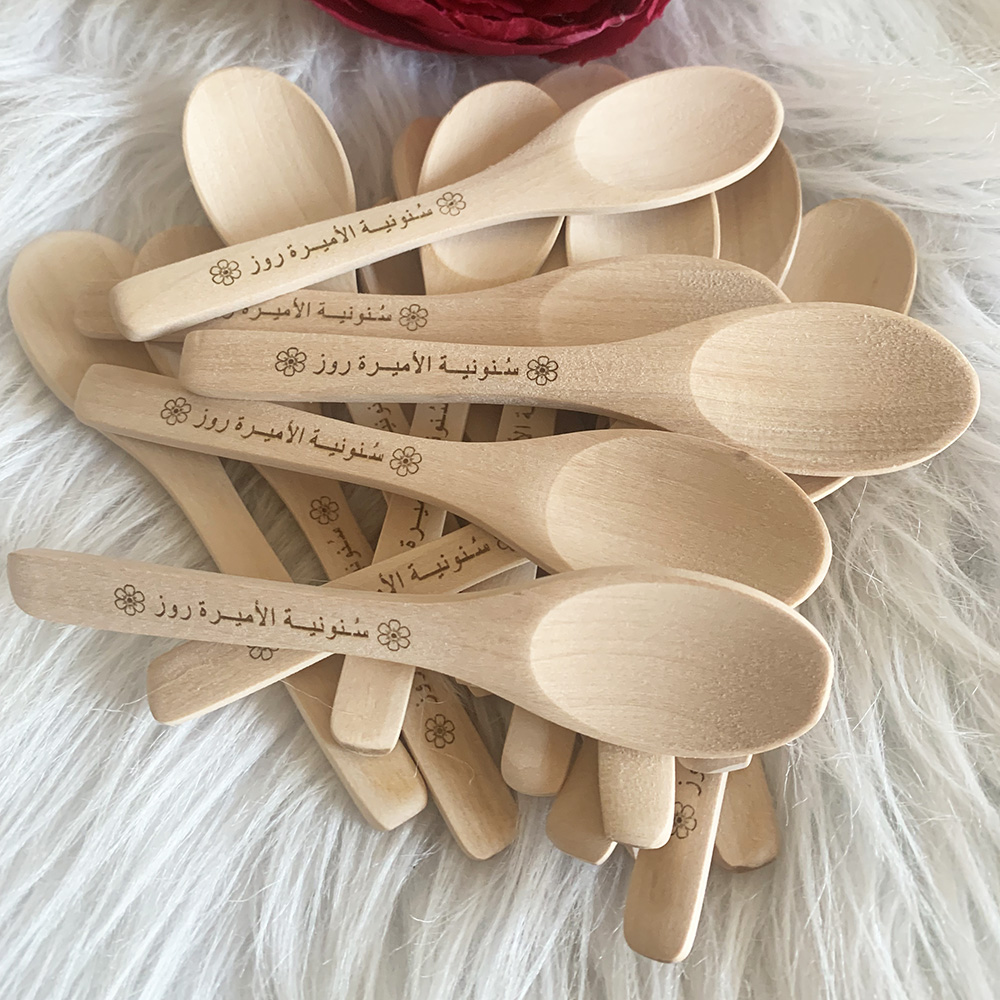 Cucchiaino in legno con logo p - Woodworking Logos recensione e prezzo