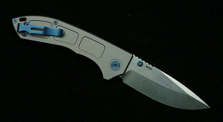 Nuovo Coltello Pieghevole Blu  - Woodworking Logo recensione e prezzo