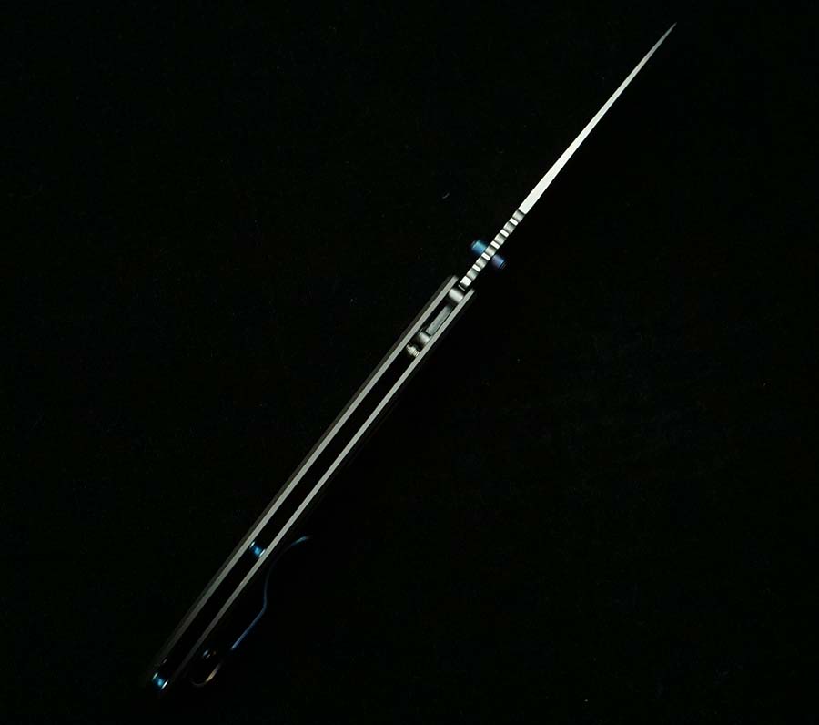 Nuovo Coltello Pieghevole Blu  - Woodworking Logo recensione e prezzo