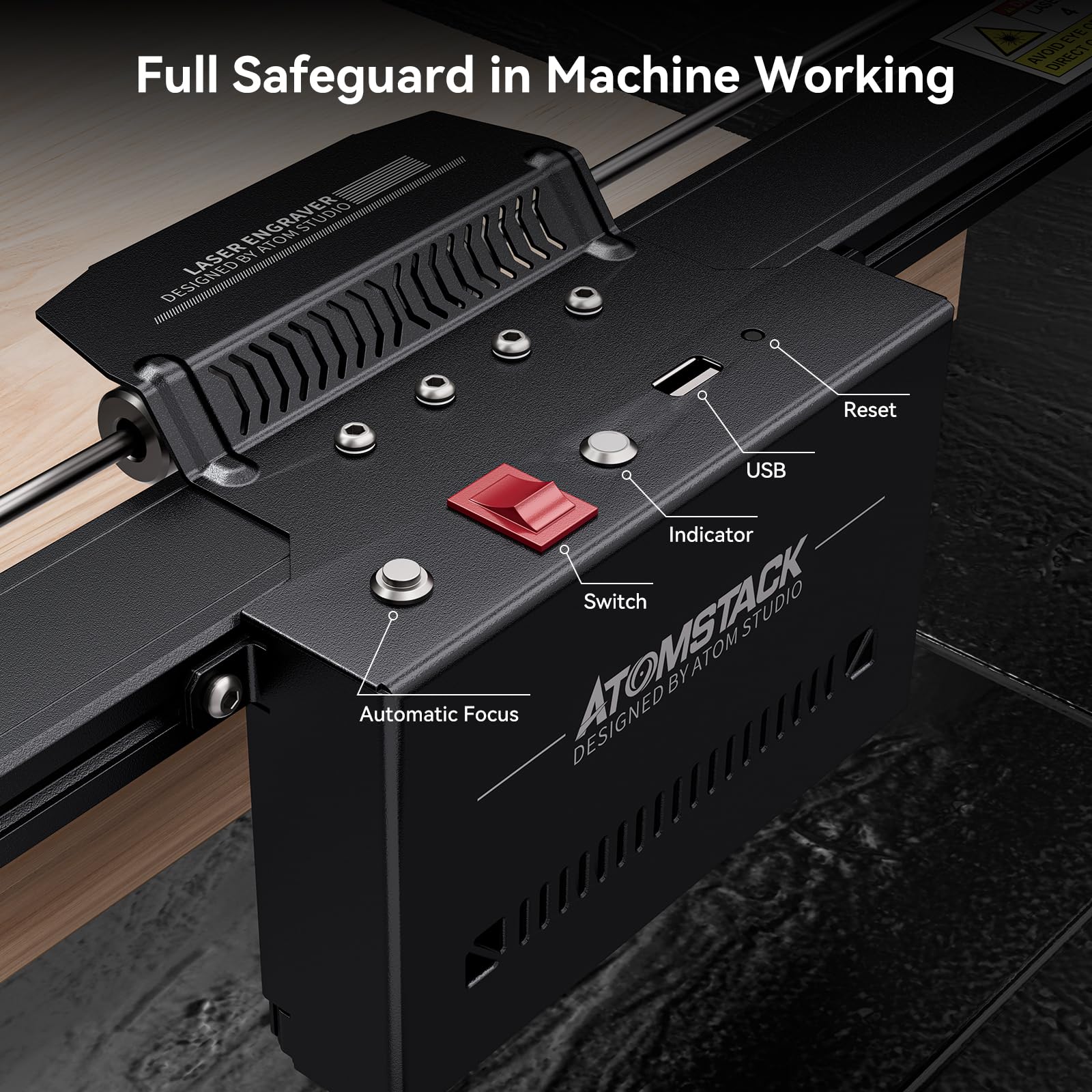 ATOMSTACK A70 X70 Pro 70W Macc - Woodworking Logo recensione e prezzo