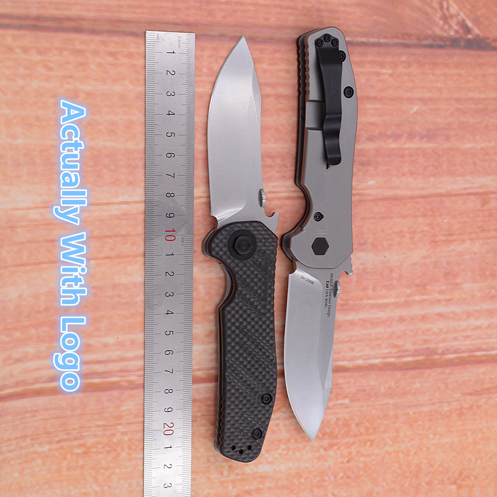 Coltello Emerson Style 0630CF  - Woodworking Logo recensione e prezzo