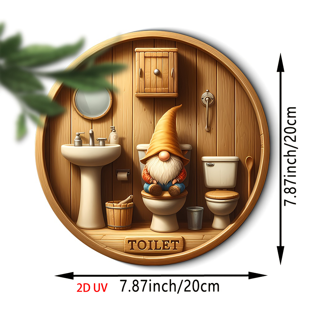 Logo WC gnomo country, piatto  - Woodworking Logo recensione e prezzo
