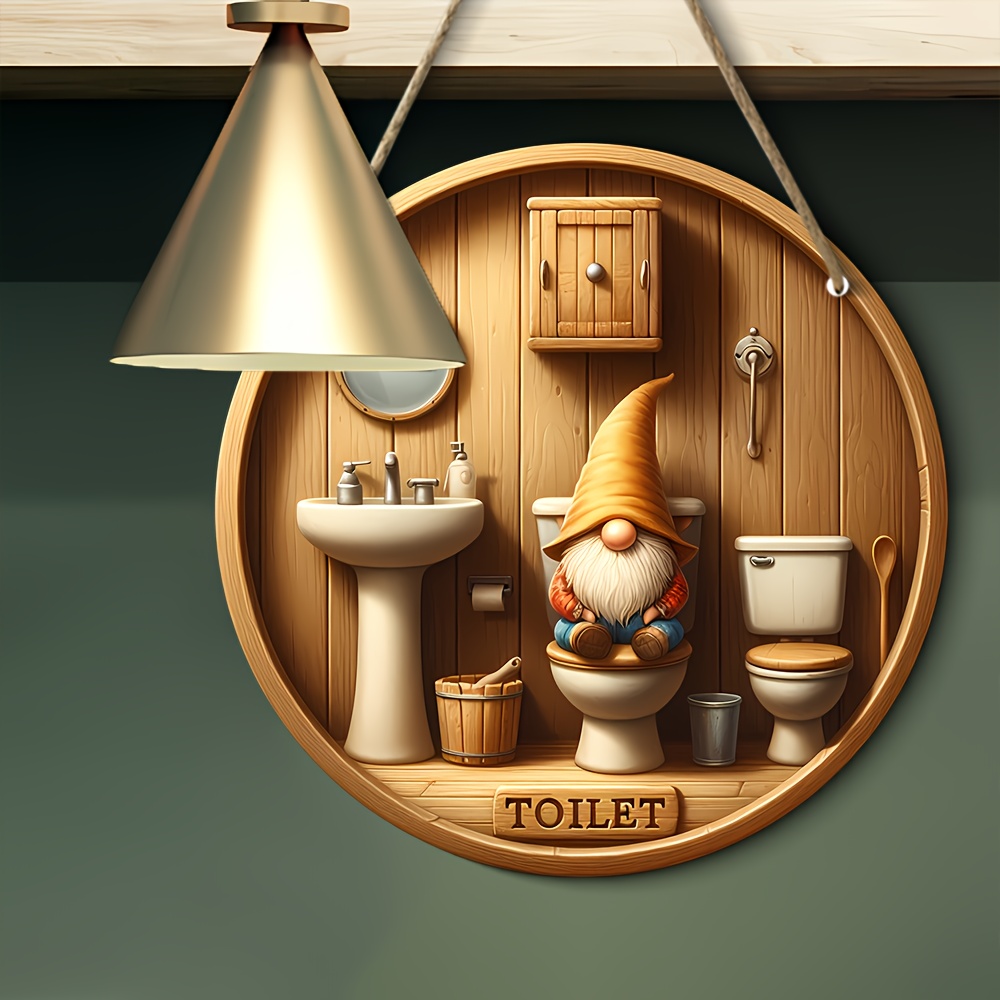 Logo WC gnomo country, piatto  - Woodworking Logo recensione e prezzo